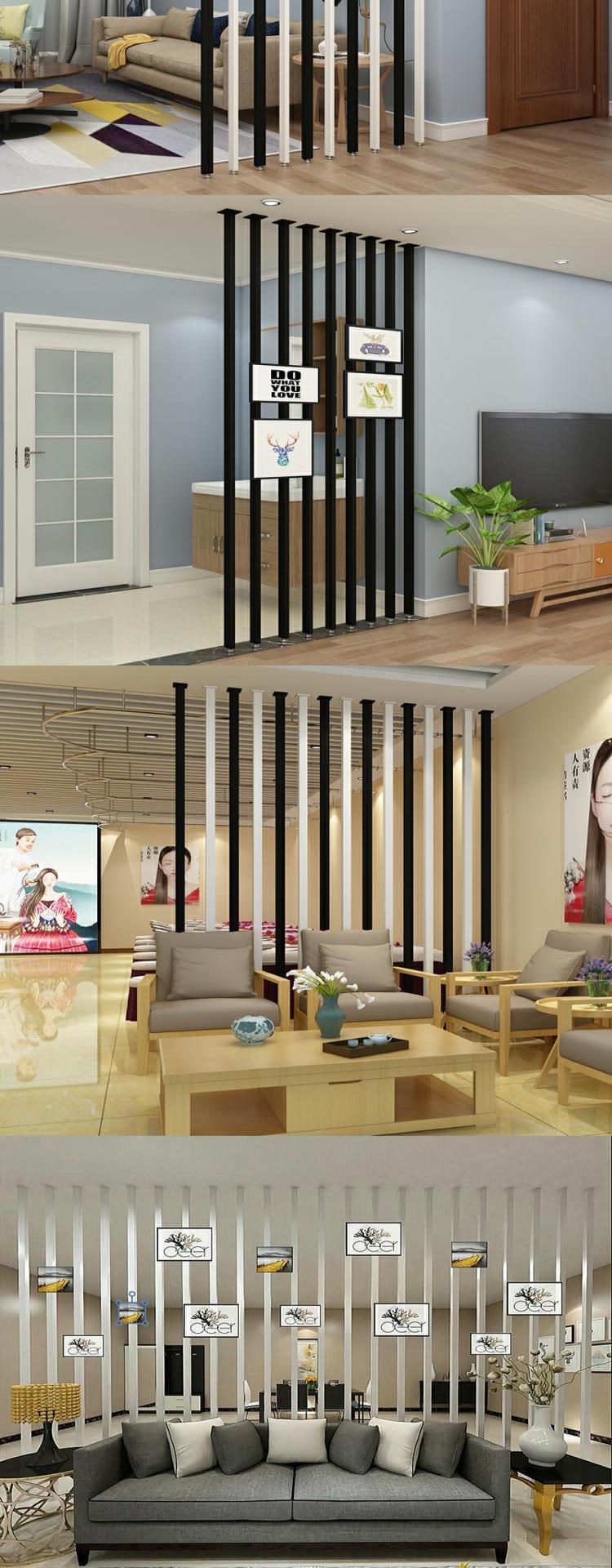 Vách ngăn bằng sắt rèn trang trí hiên nhà màn hình sáng tạo cột thanh dọc chìm nhà phòng khách phòng ngủ phòng ngủ vách ngăn - Màn hình / Cửa sổ