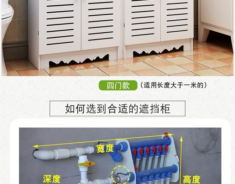 Bộ chia nước nóng sàn tủ che tủ trang trí hộp đồng hồ trang trí đa chức năng tủ trang trí hộp đồng hồ nước điện sưởi ấm nhà mới trọn gói - Cái hộp