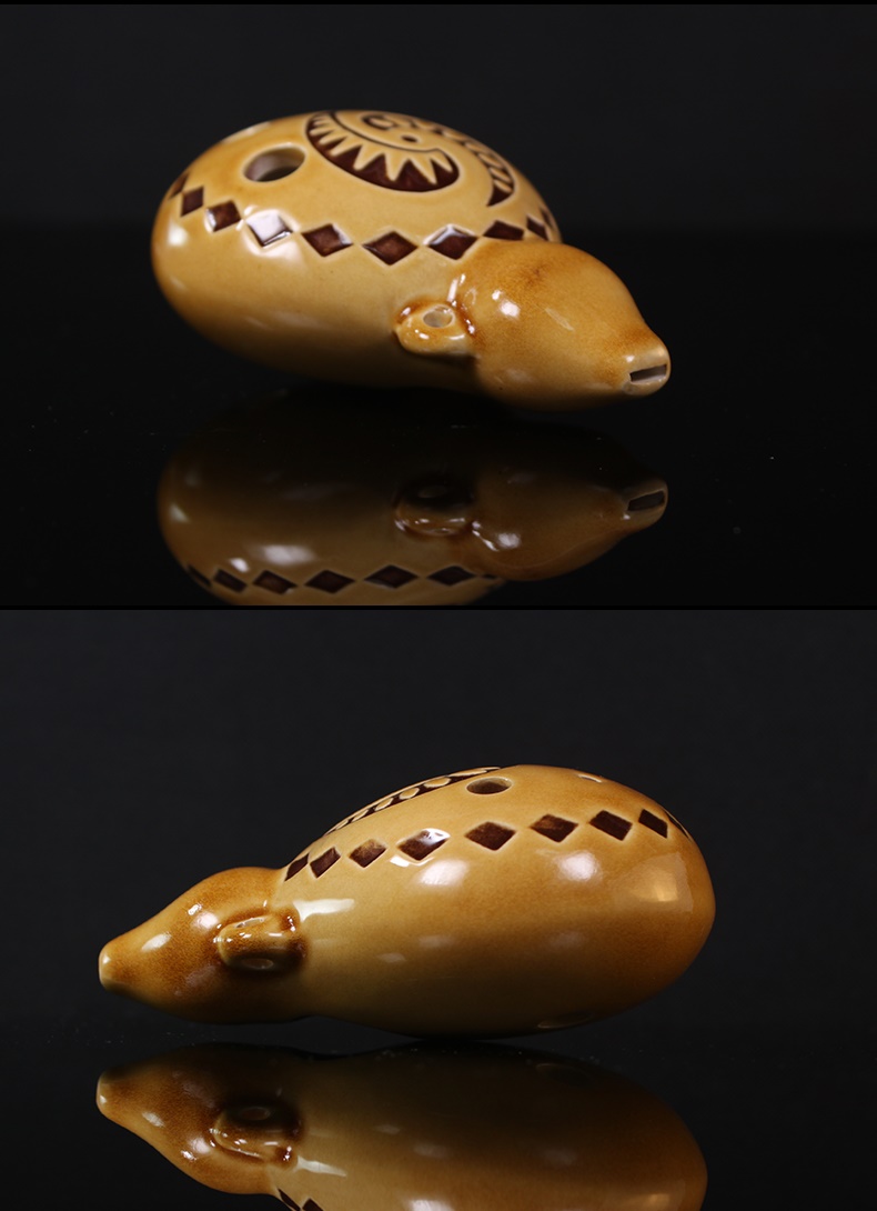 Cao cấp Ocarina Azhi 6 lỗ hình lưỡi liềm chơi nhạc cụ Ocarina SG Tour ban đầu đề xuất cho người mới bắt đầu chơi Ocarina 6 lỗ - Nhạc cụ dân tộc