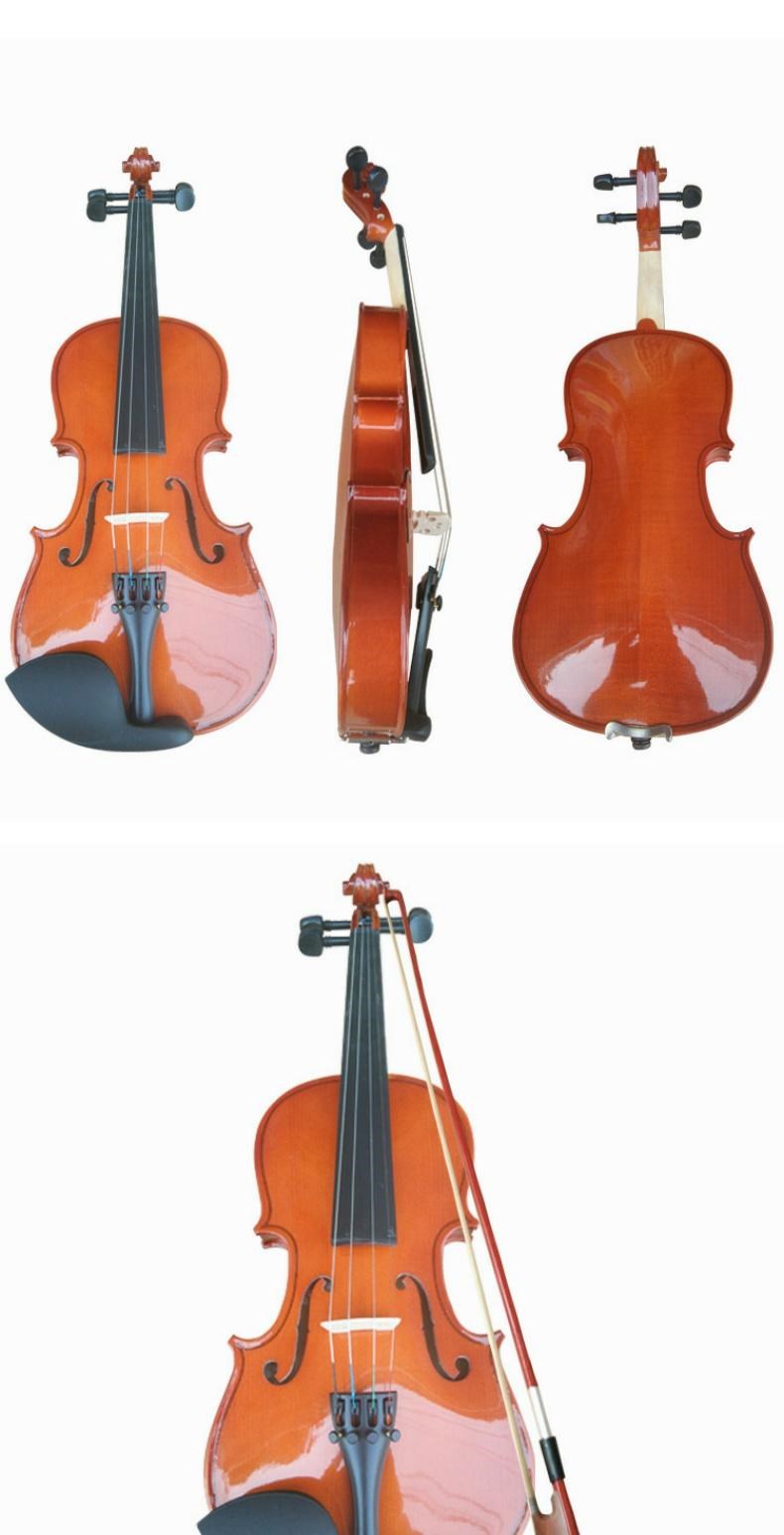 Người mới bắt đầu hoàn toàn bằng tay cũng có thể chơi các nhạc cụ violin bằng gỗ nhẹ. - Nhạc cụ phương Tây