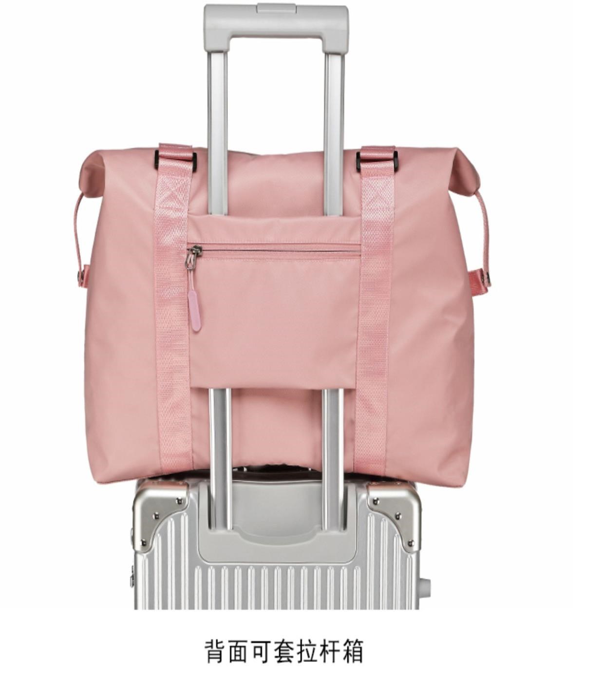 Ashiqi túi du lịch ngắn nữ túi lưới người nổi tiếng xách tay dung tích lớn lưu trữ nhẹ túi hành lý túi du lịch nữ - Túi du lịch