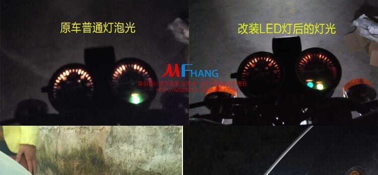 Đèn xe máy điện siêu sáng sửa đổi ánh sáng v60 trang bị thêm cho phụ kiện đèn trang trí ánh sáng chói-vôn đảo chiều bên ngoài - Đèn xe máy