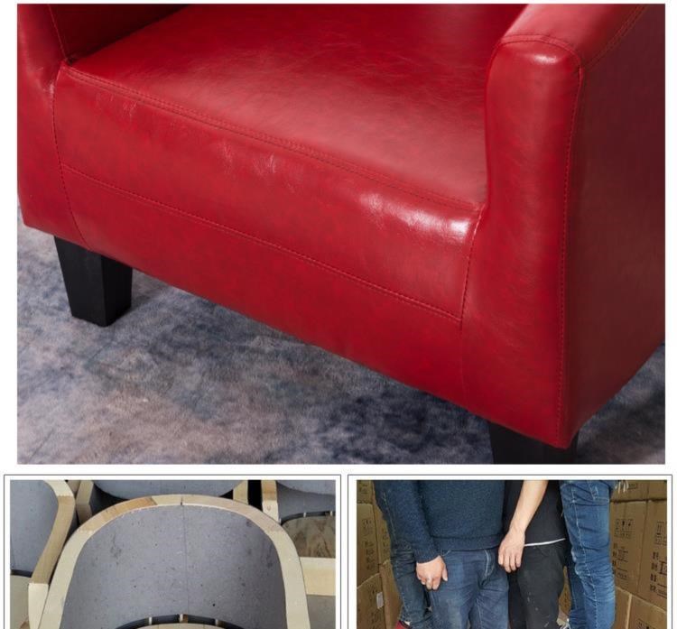 Ghế sofa nhỏ cho cửa hàng quần áo trong phòng tư vấn thời trang dựa lưng đơn bằng gỗ lanh - Ghế sô pha