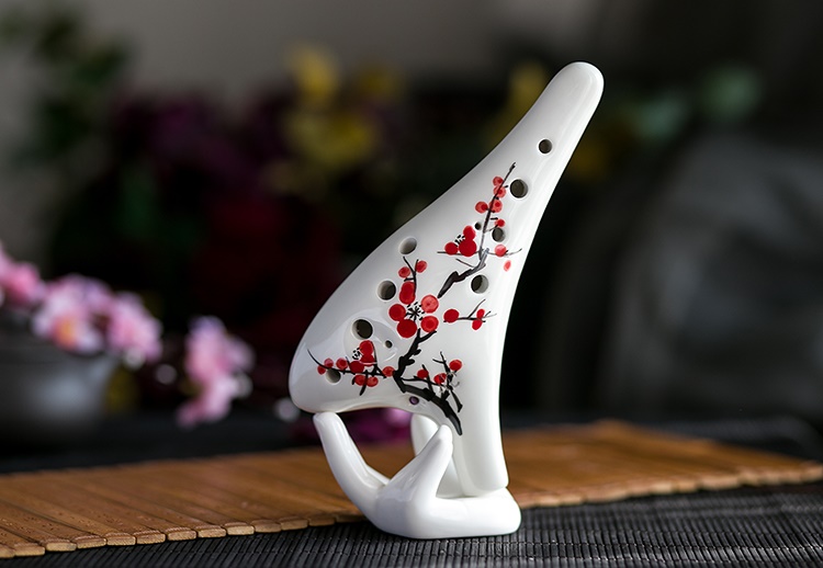 Giới thiệu cao cấp cho người mới bắt đầu Nhạc cụ học sinh 12 lỗ alto C ocarina AC tune 12 lỗ Phụ kiện miễn phí Ocarina Xun - Nhạc cụ dân tộc