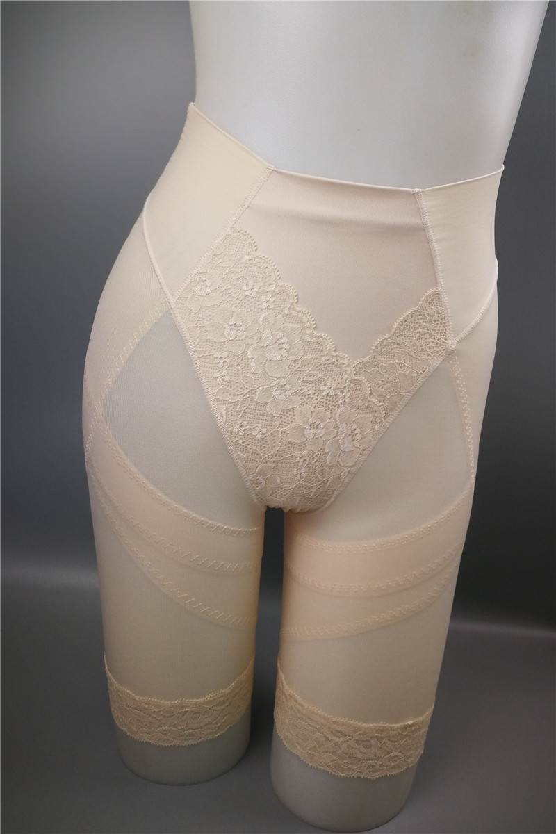 Hông 2019 hông bé gái đùi thoáng khí bên trong bụng vừa vặn phù hợp mùa hè body body định hình quần Chen Xue mỏng - Quần cơ thể