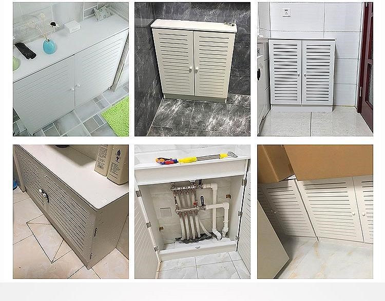 Tấm bìa che chiếc hộp xấu xí và tấm che tủ đựng gas che đi tấm che van sưởi sàn nhà tắm đồng hồ nước. Nhà bếp chắc chắn - Cái hộp