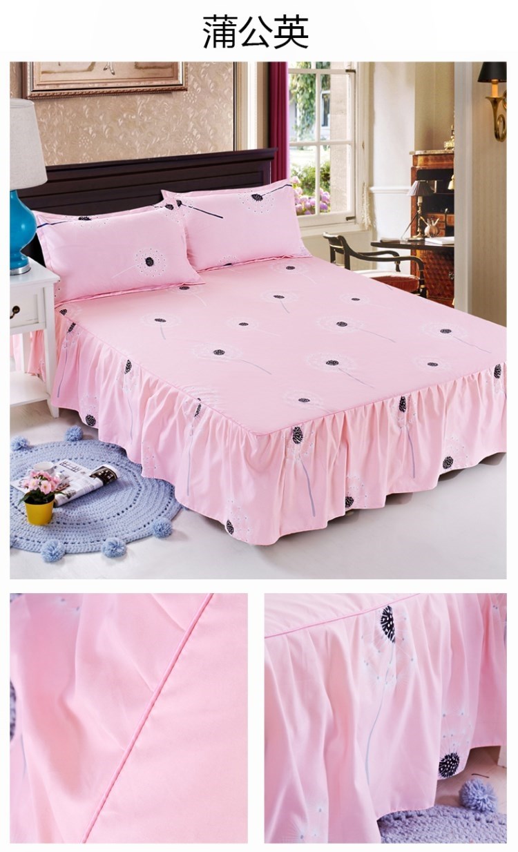 Bộ trải giường kiểu váy trải giường Simmons bọc nệm một mảnh bảo vệ chống bụi và trơn trượt Bộ trải giường 1,8m 1,5m - Váy Petti