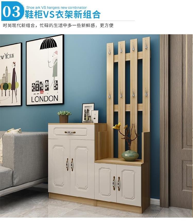 Nội thất vách ngăn, ghế đôn thay giày, phòng ngủ trong nhà hiện đại, lắp ghép đơn giản, tủ hành lang, tủ giày, đơn giản và hiện đại - Kệ
