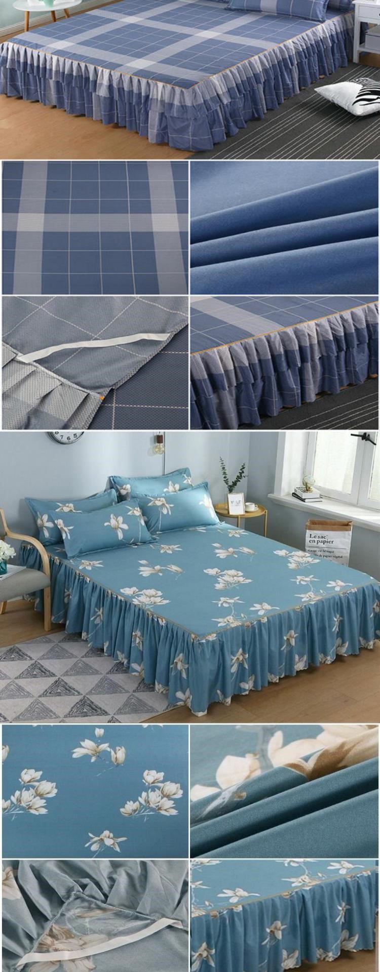 [Váy ngủ + áo gối] Ga trải giường dày dặn váy trải giường đôi một mảnh ga trải giường Simmons ga trải giường bảo vệ mùa đông - Trang bị tấm