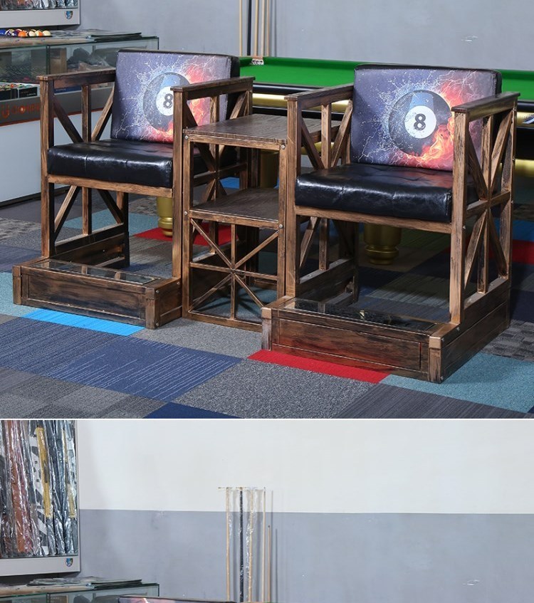 Ghế sofa Bàn bida Kết hợp Bàn bida Hội trường Phòng nghỉ Bóng Ghế đặc biệt Ghế bóng Ngoài trời Ghế bóng Gỗ rắn Phòng - Bi-a