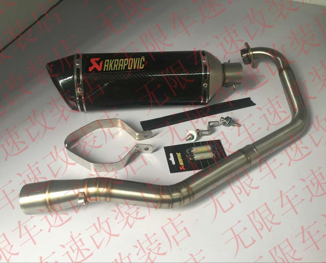 Thích hợp cho YZF150 R15 cải tiến ống xả Scorpion hoàn toàn bằng sợi carbon Ống xả ống xả R15 - Ống xả xe máy