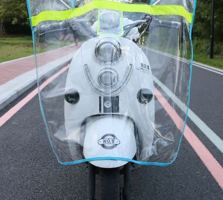 Vách ngăn mưa xe phía trước kính chắn gió nhựa trong suốt xà cạp kính chắn gió phóng to xe điện mùa đông xe máy điện - Kính chắn gió trước xe gắn máy