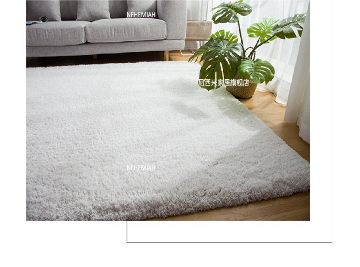 Cao cấp phong cách hiện đại đơn giản thảm phòng khách phòng ngủ Bắc Âu màu xám sang trọng bàn cà phê thảm trải sàn gia đình có thể giặt và dễ dàng - Thảm
