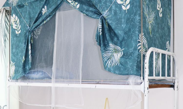 Cao và thấp giường lưới chống muỗi màn ngủ che nắng mã hóa bốn mặt mới Bắc Âu giường màn tạo tác phòng ngủ sinh viên cổ tích - Bed Skirts & Valances