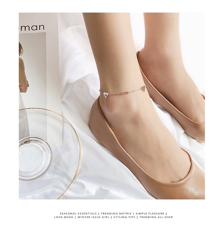 Hồng Kông mua hè Nhật Bản và Hàn Quốc vòng chân vàng hồng nữ phiên bản Hàn Quốc của sinh viên giản dị Mori bạn gái vòng chân chuông sexy titan - Vòng chân