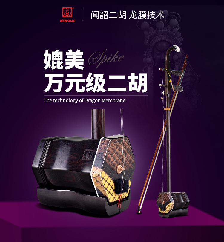 Tô Châu Erhu Nhạc cụ Erquan Erhu Erquan Nhạc Ebony Erhu Người lớn biểu diễn chính - Nhạc cụ dân tộc