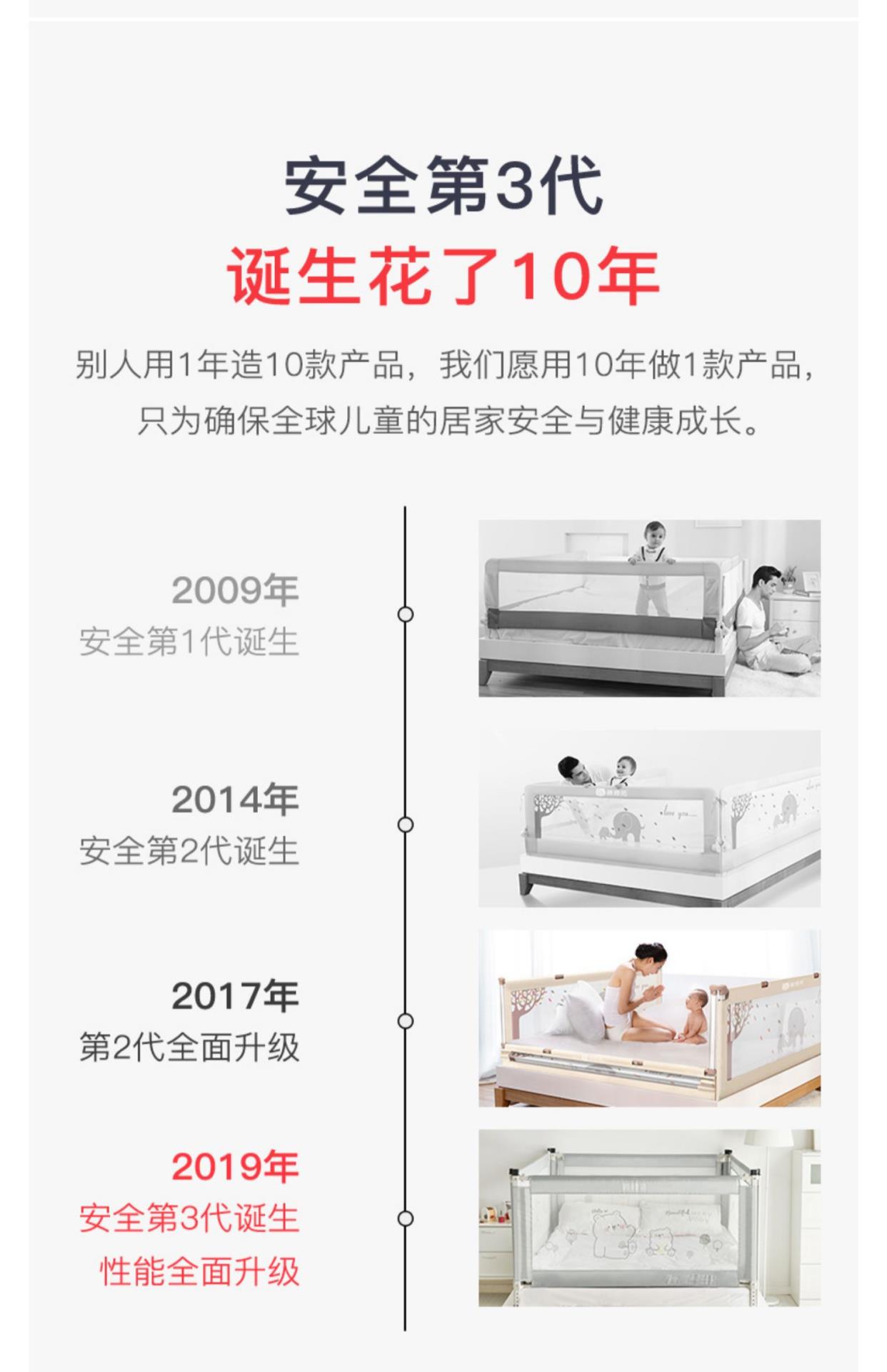 New Bangbang heo em bé cũi trẻ em lan can chống rơi đầu giường Vách ngăn phổ quát giường 1,51,8-2m - Giường trẻ em / giường em bé / Ghế ăn