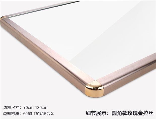 Tủ quần áo gương trượt lắp gương lắp tủ quần áo gương soi toàn thân gương treo tường có thể xoay gương kính thiên văn có thể gập lại - Gương
