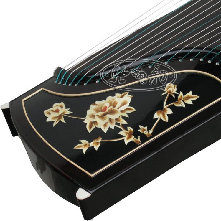 Dương Châu Chiyun đích thực nhạc cụ bằng gỗ mun lúa mì cỏ hoa guzheng gỗ rắn nhập thử nghiệm chơi piano CY - Nhạc cụ dân tộc