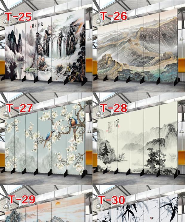 Rèm tre Bức tường Nhật Bản màn hình di động văn phòng phòng ngủ lối vào kho vải màn phòng nghiên cứu cửa đầu giường phía sau phong cách châu Âu - Màn hình / Cửa sổ