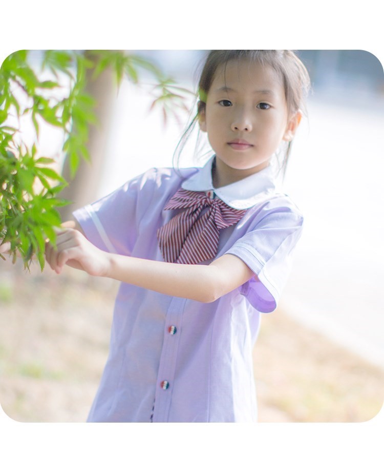 Lishui City Garden Trung học đồng phục Lotus Nam và nữ học sinh mùa hè, mùa thu và mùa đông quần áo thể thao ngắn tay áo khoác chính hãng - Đồng phục trường học / tùy chỉnh thực hiện