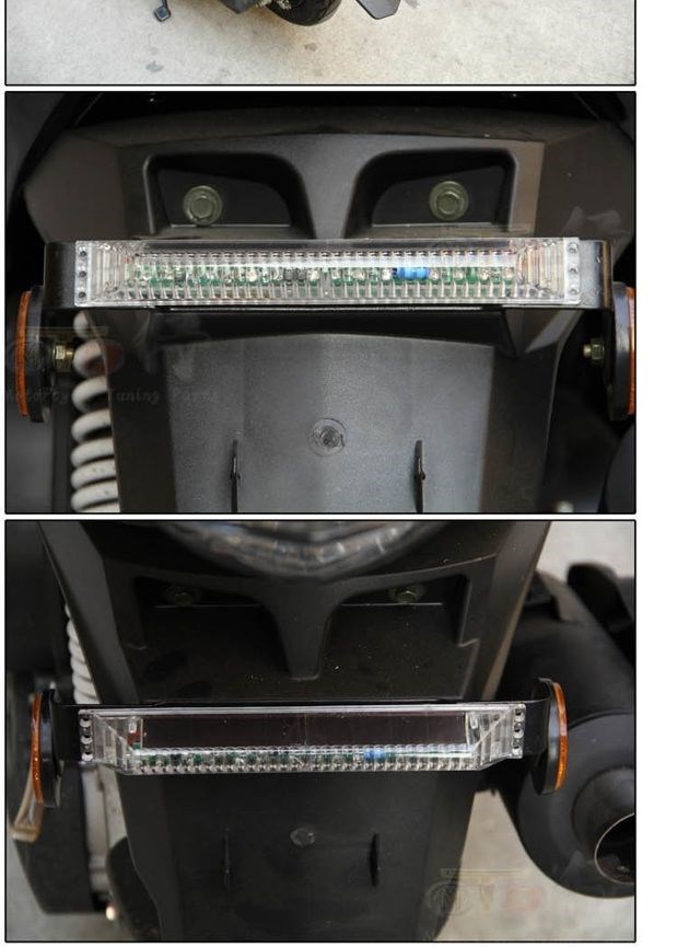 Đèn điện, đèn màu đuôi xe, đèn hậu, đèn soi biển số, đèn đuôi cảnh báo, đèn đuôi nháy trang bị thêm led, đèn phanh - Đèn xe máy