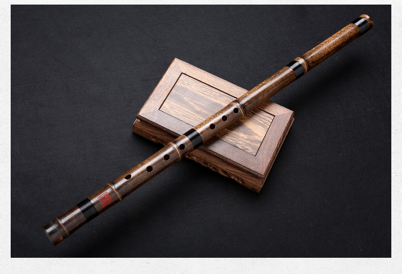 Xưởng tre lụa xịn chơi chuyên nghiệp sáo trúc tím, sáo một lỗ, nhạc cụ Xiao ngắn tinh luyện, G và F, tám lỗ và sáu lỗ - Nhạc cụ dân tộc