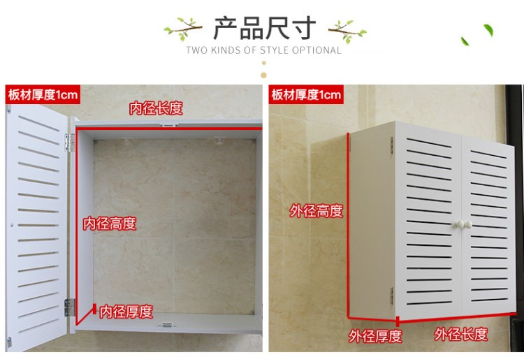 ? Đồng hồ khí tự nhiên trang trí hộp che chắn máy nước nóng vách ngăn xấu xí đồng hồ khí trang trí hộp che chắn lắp đặt ống dẫn khí - Cái hộp