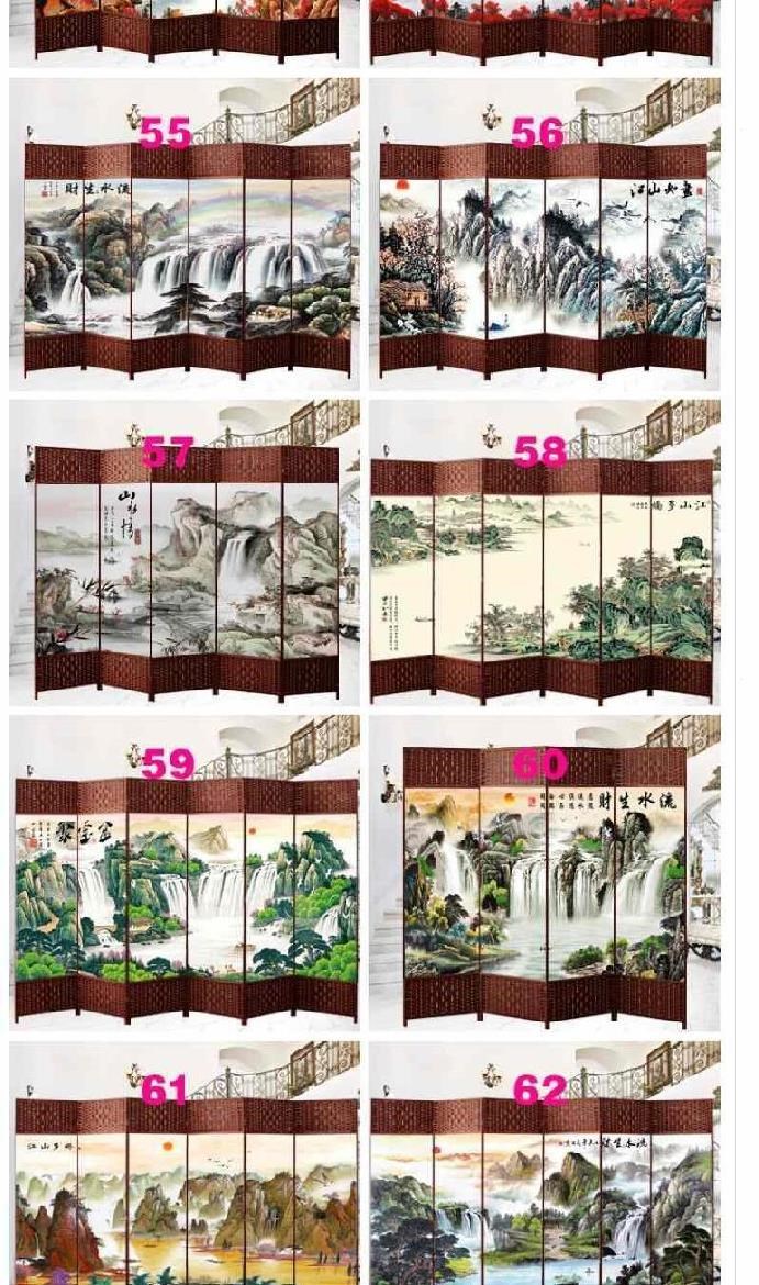 Vách trưng bày hình ảnh phong cách Trung Quốc quán trà sữa quán trà sữa cao 1,5m cơ sở xưởng làm mẫu vách ngăn di động văn phòng - Màn hình / Cửa sổ