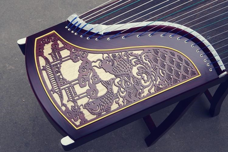 Nghề thủ công lưới tản nhiệt cửa sổ Dương Châu Guzheng đích thực cho người lớn và trẻ em mới bắt đầu chơi nhạc cụ đầu vào thử nghiệm chuyên nghiệp để gửi thực tế - Nhạc cụ dân tộc