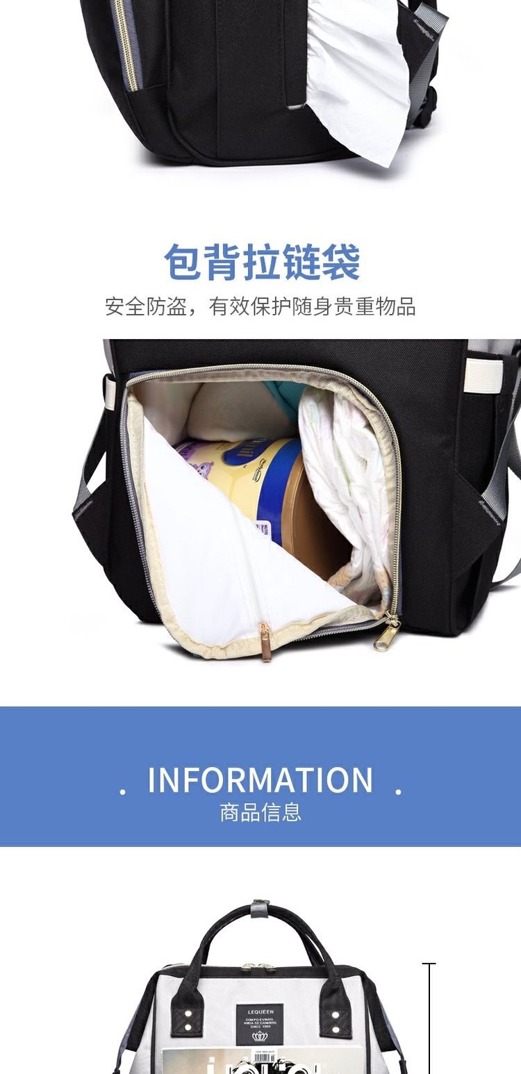 Xiaoyang của thời trang túi em bé túi mẹ ba lô phụ nữ mang thai đa chức năng đi chơi em bé mẹ ba lô lớn - Túi / túi Baby
