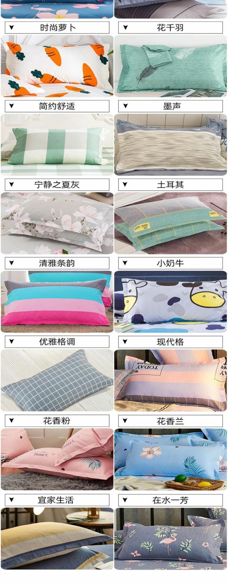 Vỏ gối cotton cũ vải thô cho một cặp vỏ gối mùa hè mới dày hơn và gối cotton đơn hai - Gối trường hợp