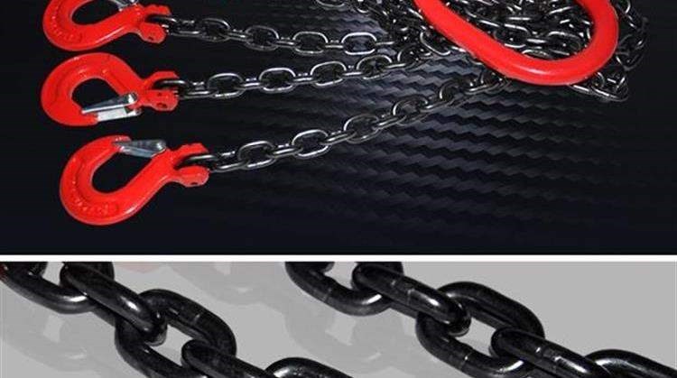 Công nghiệp nặng kết hợp vòng thép nâng móc công cụ xích G80 độ bền cao dây xích sắt móc khóa móc an toàn - Dụng cụ thủy lực / nâng