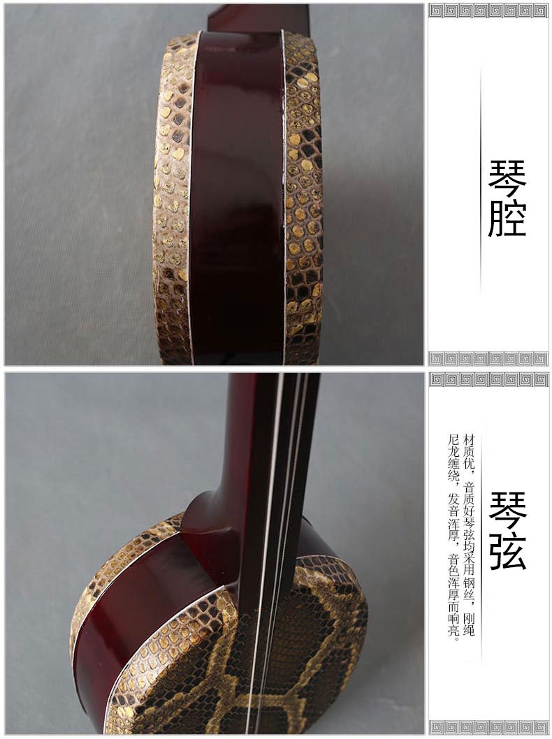 Cao cấp Jiangyin 6323 Mahogany Sanxian Musical Instruments Big Sanxian Musical Instruments National Musical Instruments Phụ kiện miễn phí - Nhạc cụ dân tộc