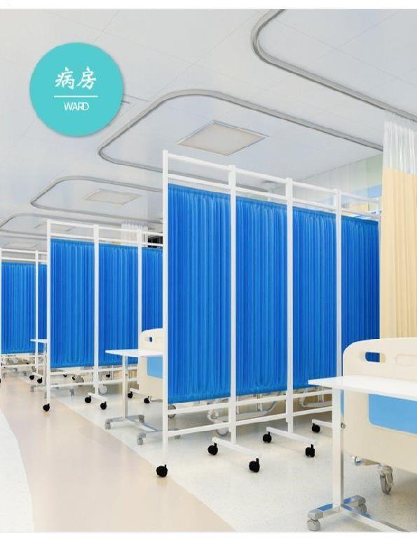 Màn hình phòng tiêm truyền kiểu Bắc Âu của bệnh viện thú cưng có thể được gấp lại và thẩm mỹ viện di động được trang trí với năm màn hình gấp sáng tạo có bánh xe. - Màn hình / Cửa sổ