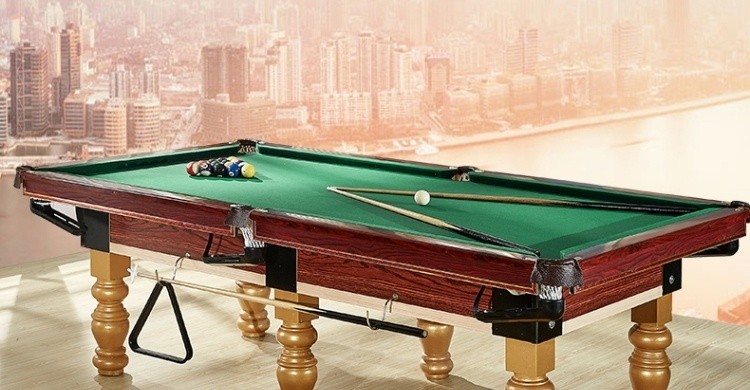 实木公司商用家用球房美式八球会所黑八成人案子别墅标准型台球桌