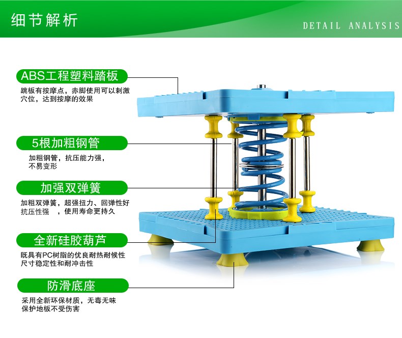 New Double Spring giảm cân cơ thể định hình eo vặn eo máy nhảy máy tập tại nhà thiết bị tập thể dục thể dục bước xoắn - Stepper / thiết bị tập thể dục vừa và nhỏ