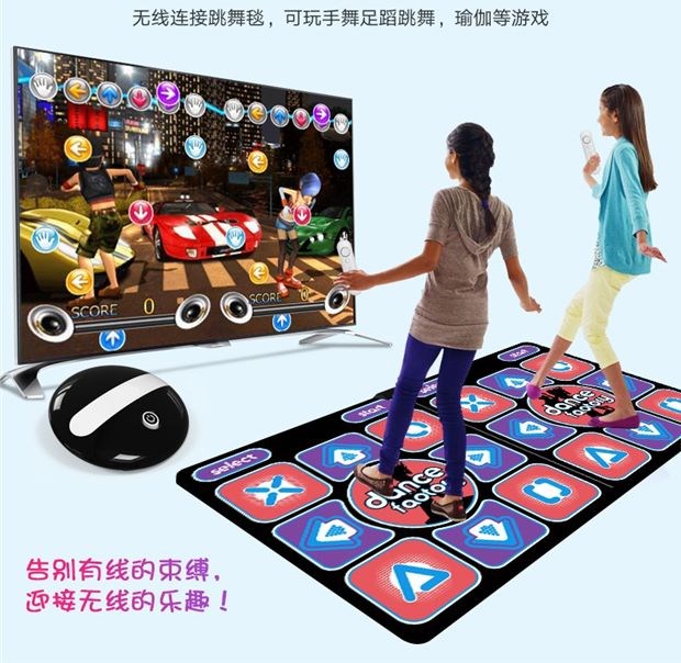Link game giao diện Android TV người lớn trò chơi máy bay mini chạy điện thảm nhảy cho người mới bắt đầu thể thao vũ công vuông - Dance pad