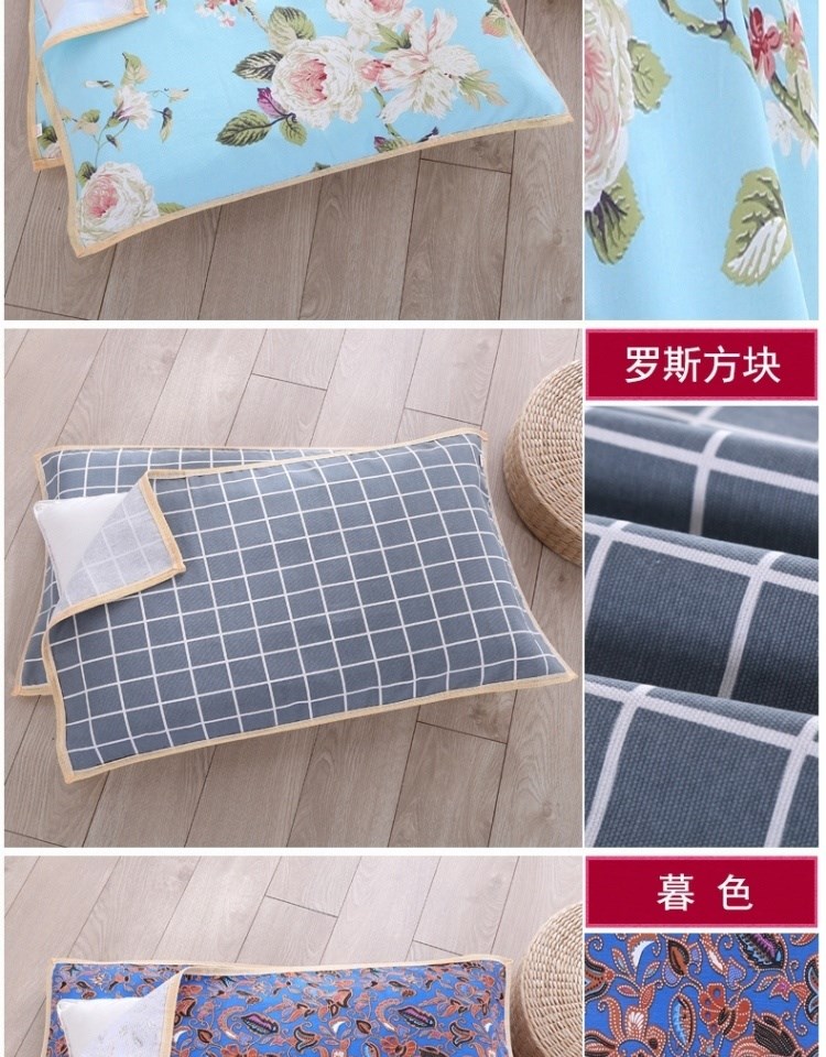 Gối khăn tăng cotton tinh khiết dày vải người lớn boutique đơn bốn mùa khăn xếp 50 * 80 cotton bông lớn - Khăn gối