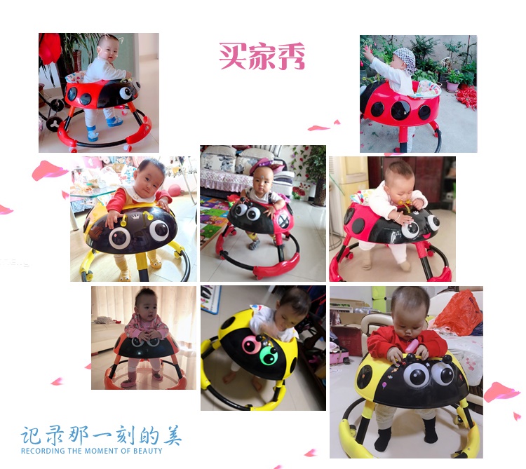 Bên em bé Xiao Yang Người lái hình chữ O đẩy xe tháng / phòng ngừa lật xe nam học phòng ngừa chân 186 bé gái đa chức năng - Xe đẩy / Đi bộ