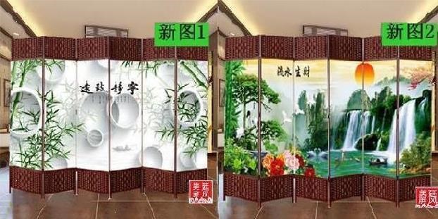 Màn hình phân vùng hiện đại tối giản hoạt động móng tay nghệ thuật di động gỗ rắn phòng ăn phòng ngủ khối phòng tắm phòng khách hiên vải - Màn hình / Cửa sổ