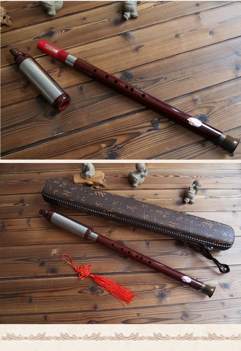 . Bau Musical Instrument Vân Nam Giả gỗ tự nhiên thổi dọc có thể tháo rời Hiệu suất chuyên nghiệp - Nhạc cụ dân tộc