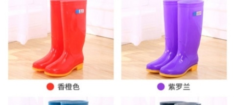 Giày đi mưa mùa thu và mùa đông Nhật Bản và Hàn Quốc giày ống cao của phụ nữ chống trượt nước giày cao su không thấm nước thời trang dài cộng với nhung ấm áp ấm áp giày đi mưa người lớn - Rainshoes
