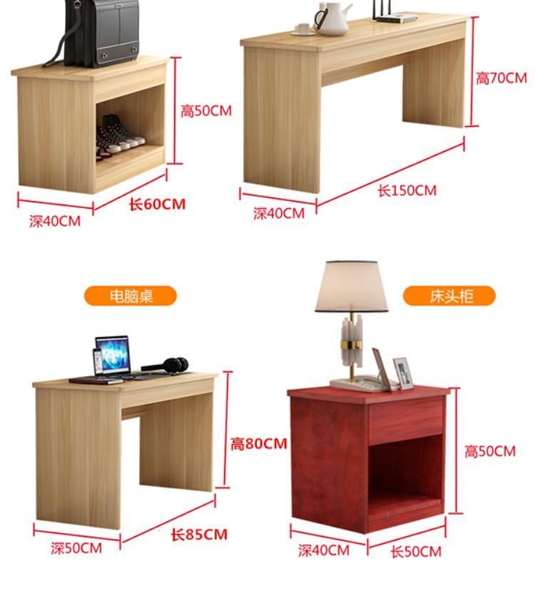 Nội thất khách sạn phòng tiêu chuẩn đầy đủ giường khách sạn giường tủ bàn hành lý tủ bàn viết giường do khách sạn tùy chỉnh nhanh - Nội thất khách sạn