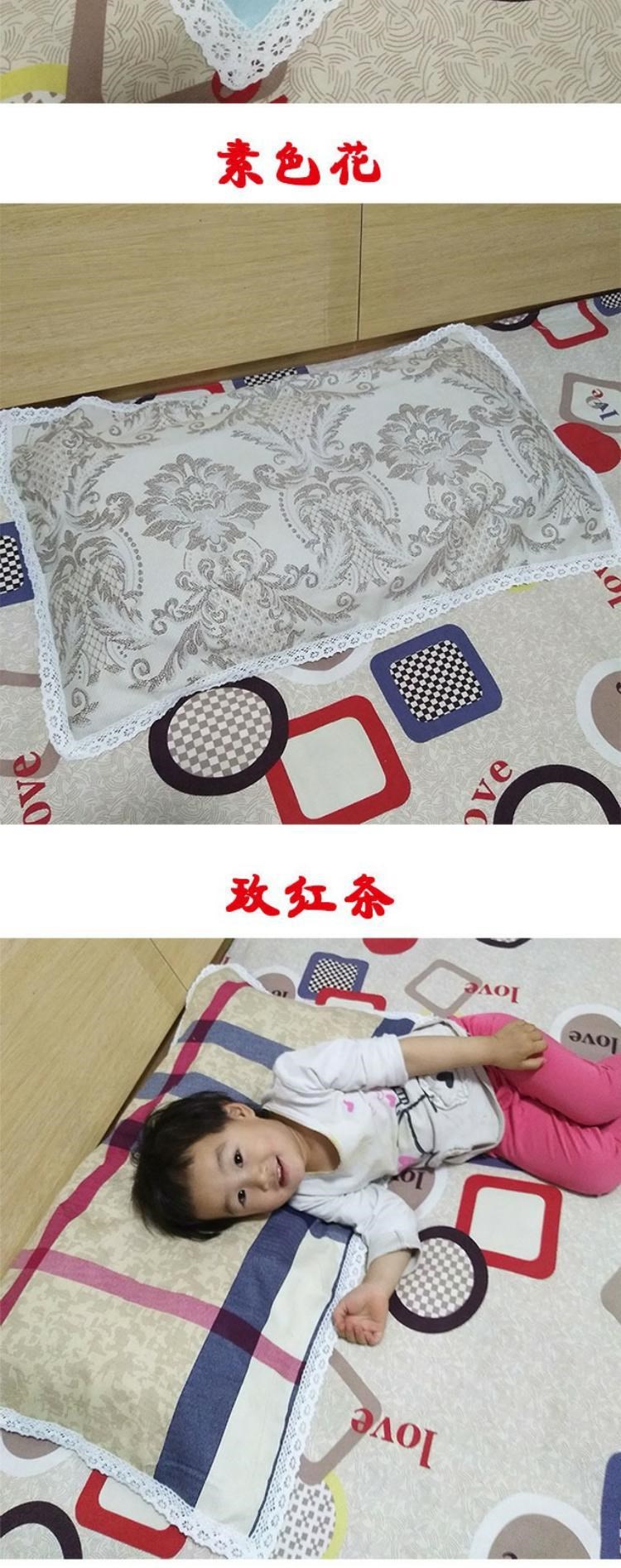 Khăn gối vải thô cotton cũ một đôi dày hơn cộng với 50 * 80 khăn phủ khăn người lớn và trẻ em - Khăn gối