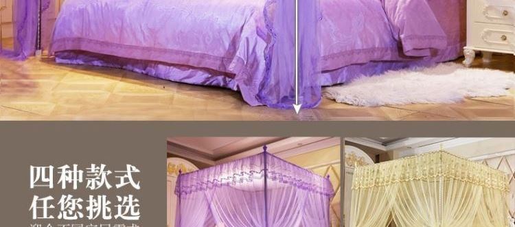 1,2 giường màn công chúa đích cơm một mảnh mùng đơn giản mới mùa hè dày nhà ký túc xá sinh viên ký túc xá - Lưới chống muỗi