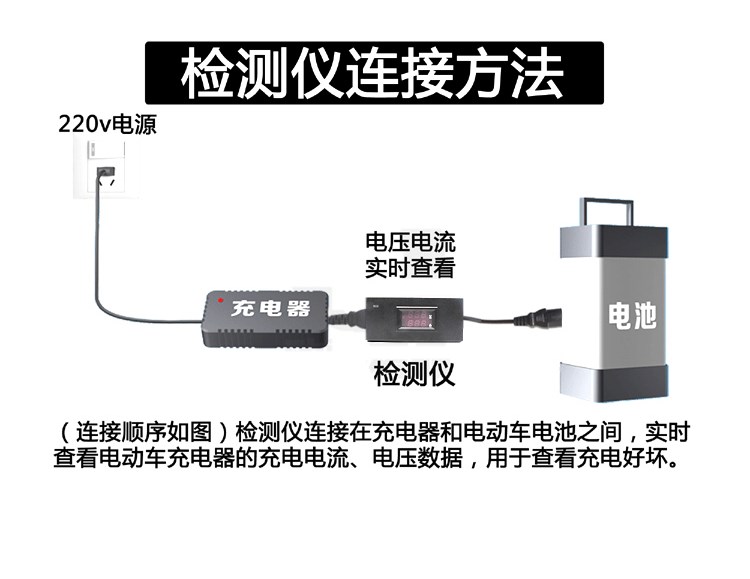 Công cụ kiểm tra và bảo dưỡng màn hình kỹ thuật số 48v60v72v của bộ sạc xe điện - Bộ sửa chữa xe đạp điện