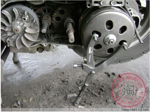 Tháo dỡ đai ốc cờ lê bàn ​​đạp bánh đà sửa chữa xe máy ly hợp công cụ loại bỏ cờ lê đặc biệt để sử dụng một lần - Bộ sửa chữa Motrocycle