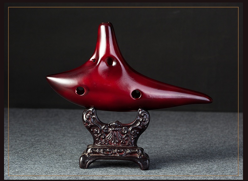 Cao cấp Ocarina 12 lỗ Alice Tail Hiệu suất chuyên nghiệp Cấp độ Alto AC Điều chỉnh Sáo đào dành cho người lớn Giới thiệu Dụng cụ gốm cho người mới bắt đầu - Nhạc cụ dân tộc