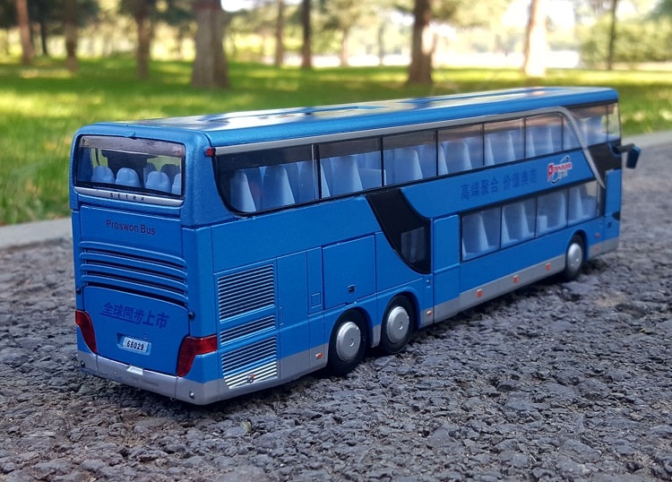 Xe buýt hai tầng hợp kim mô phỏng xe buýt đồ chơi xe buýt du lịch xe khách xe buýt hợp kim chơi - Chế độ tĩnh